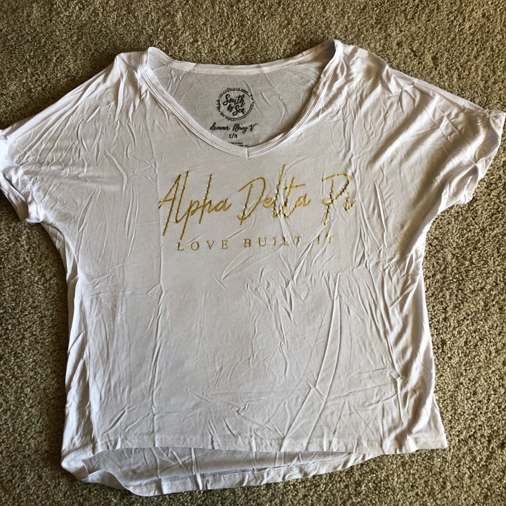 South by the Sea cute flowy white shirt!